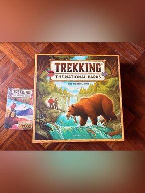 Trekking The National Parks Board Game with expansion